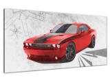 Obraz na plátne Dodge Challenger Blacktop