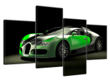 Moderný obraz Zelené Bugatti Veyron