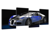 Luxusný obraz Modré Bugatti Veyron