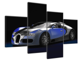 Luxusný obraz Modré Bugatti Veyron