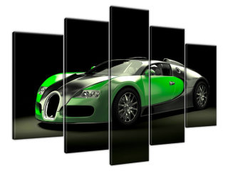 Moderný obraz Zelené Bugatti Veyron