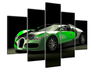 Moderný obraz Zelené Bugatti Veyron