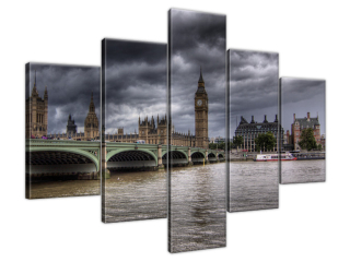 Obraz na plátne Výhľad na most Westminster Bridge