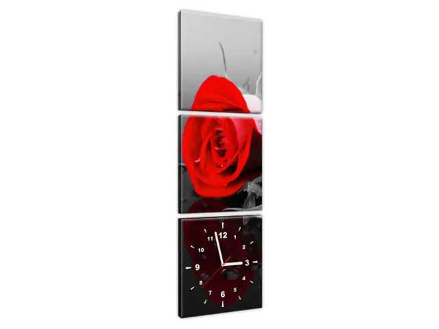 Obraz s hodinami na plátne Roses and spa