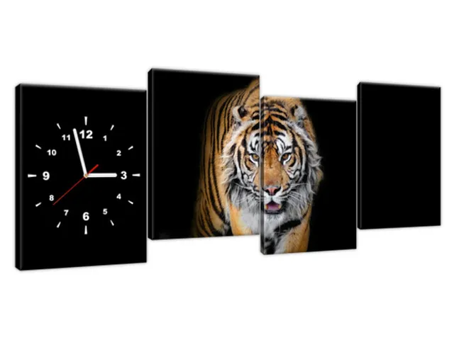 Dizajnové nástenné hodiny Tiger